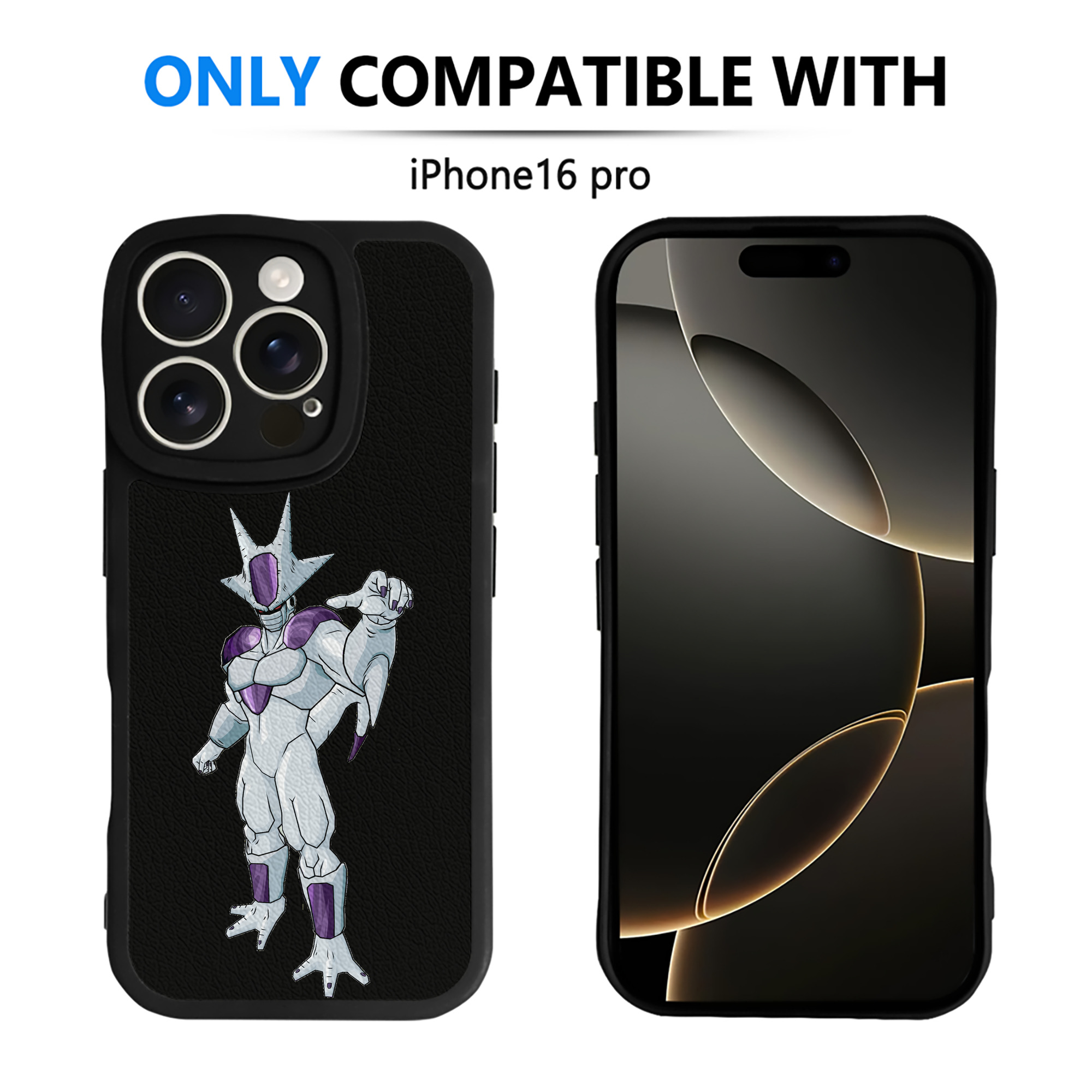 （画像用） ドラゴンボール クウラ DRAGON BALL Cooler Coora 【iPhone 16シリーズ対応】シリコンスマホケース（レザー調） 材質：シリコン